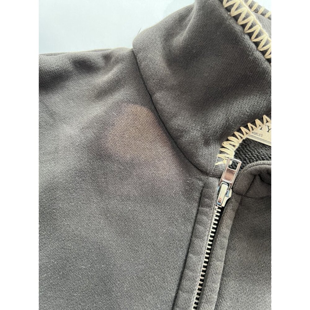 Trinity Half Zip Pullover In Brown - image 4